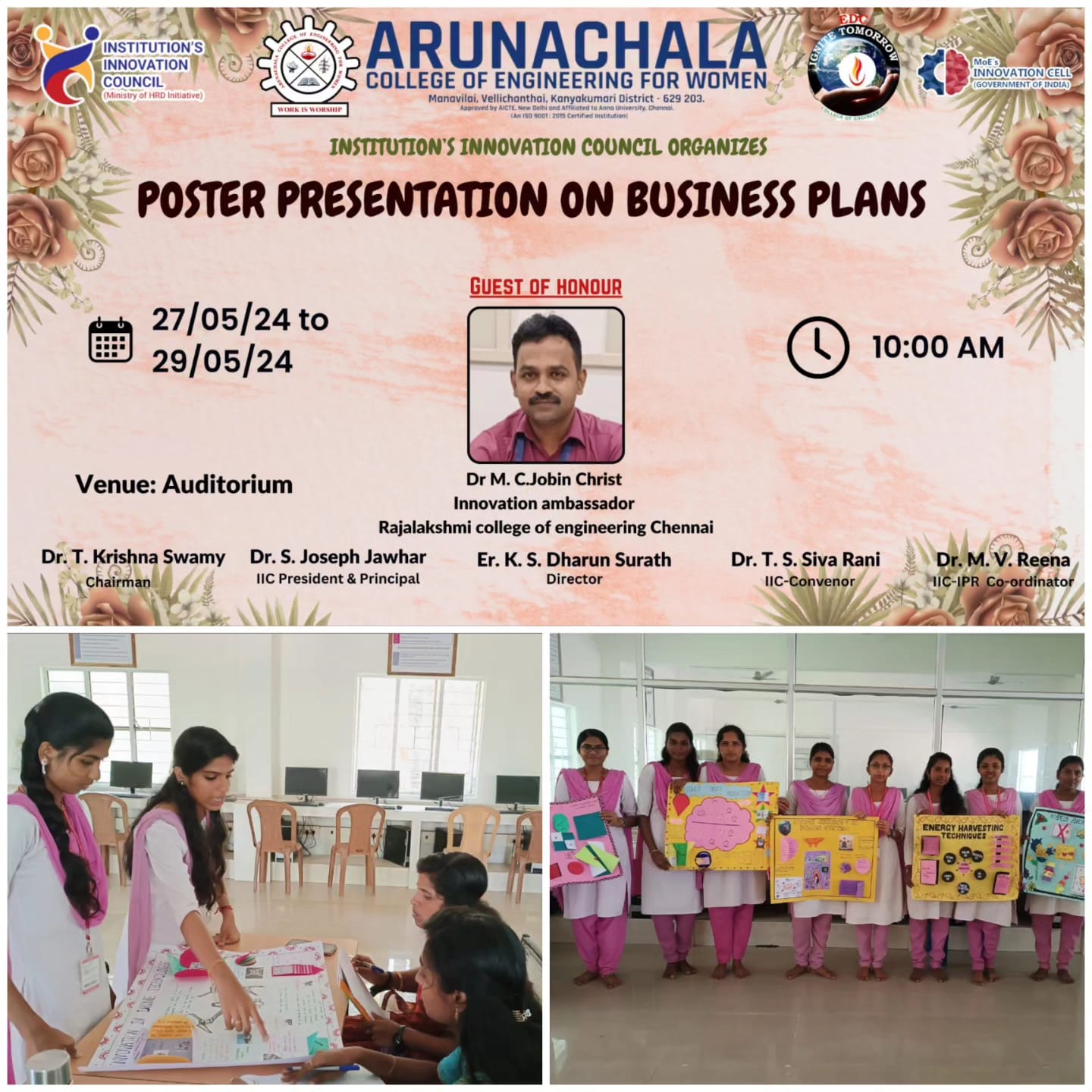 Poster Presentation on Business Plan